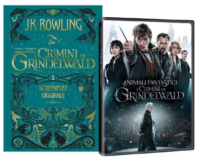 ANIMALI FANTASTICI I Crimini di Grindelwald (DVD + LIBRO) Jude Law, Johnny Depp
