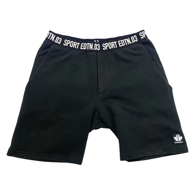 Dsquared2 Kids Sport Edition.03 Pantaloncini | Vintage lusso fascia alta nero età 14