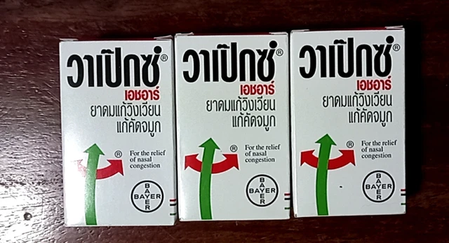 3 x 14 ml Vapex HR inhalador masaje aceite mentol eucalipto alivio de la congestión nasal