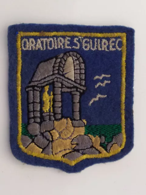 Scoutisme : ancien insigne tissus de l'Oratoire Saint Guirec - années 50