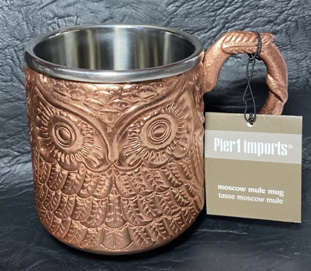 Pier One Imports Copper Moscow Mule Owl Mugs Pier 1 Exclusive Collection Cups