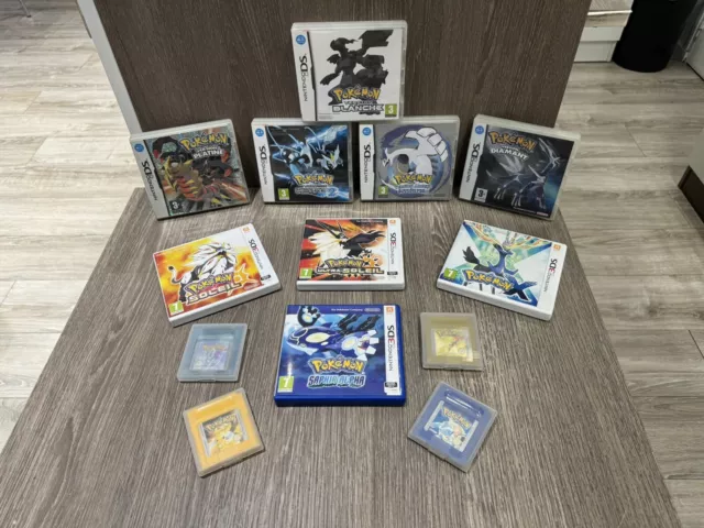 Lot Jeux Pokémon Nintendo Gameboy DS 3DS Très Bon Etat