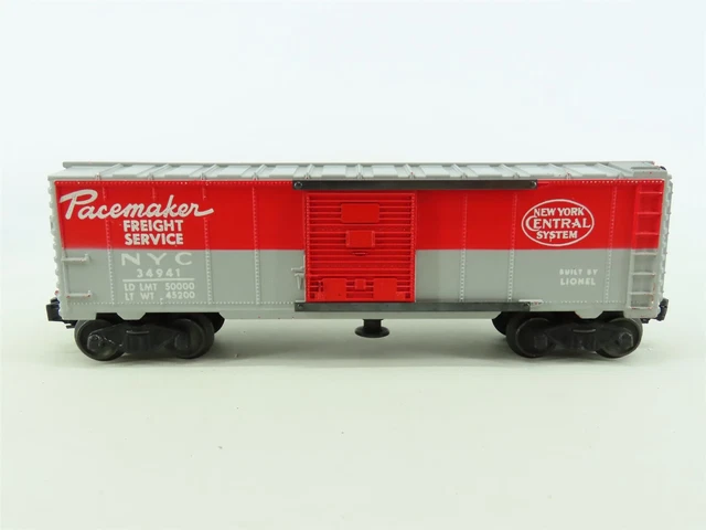 O Gauge 3-Rail Lionel NYC New York Central "Pacemaker" Operating Box Car #34941