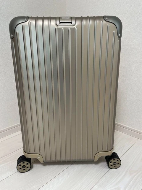 Rimowa Topaz Topas Titanium 67L 4-wheels Carry Case Suitcase Champaign Gold New