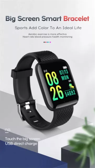 Smart Watch Men Blood Pressure Waterproof Smartwatch Women Heart Rate Monitor