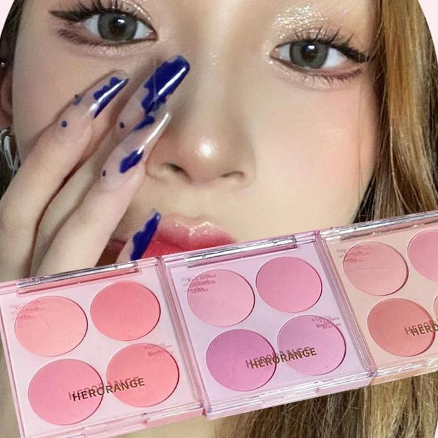 4 Color Blush Palette Lasting Pigmented Blush/blush Palette On Powder/blush T3B1