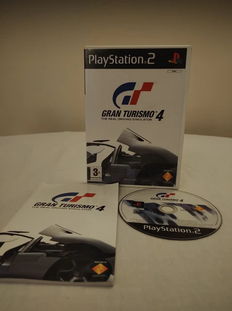 Gran Turismo 4 The Real Driving Simulator Sony PlayStation 2 PS2 Game + Manual