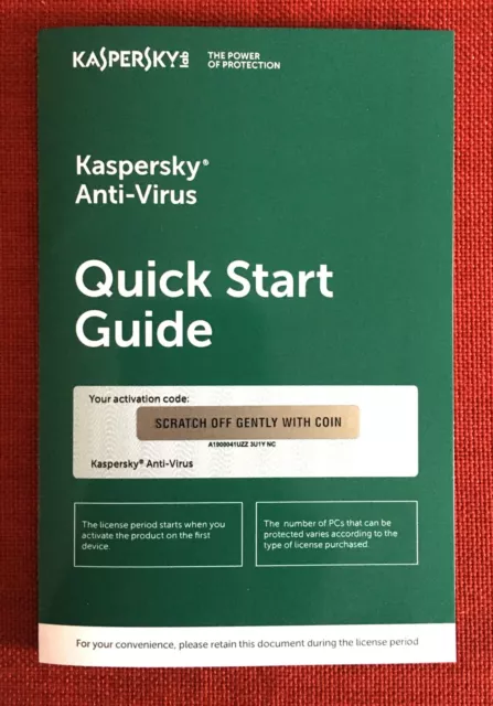 Kaspersky Antivirus Anti-Virus 2024, 3 PC (Exp: 3/22/2025), Key Card