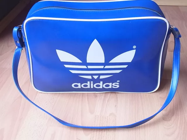 ADIDAS VINTAGE SAC de Sport Retro en Cuir Jamais Utilis 40 CM X