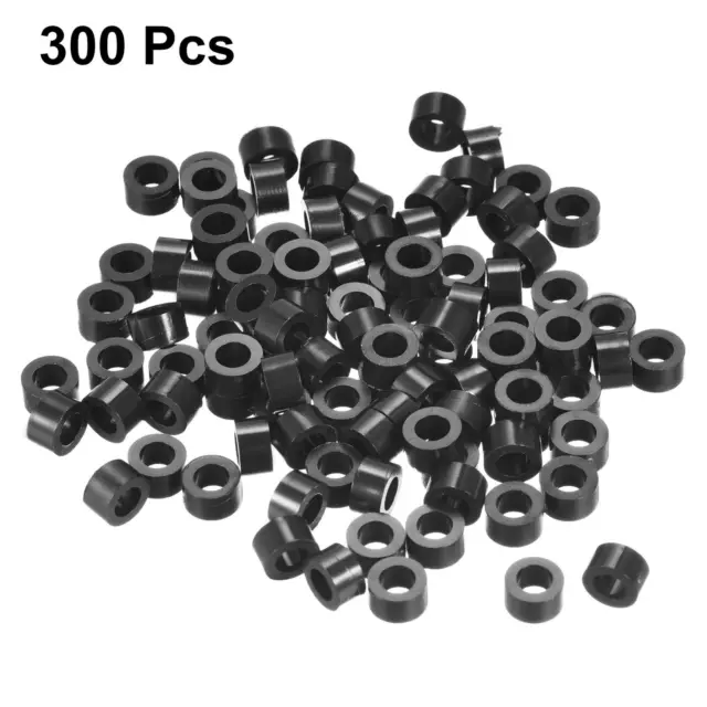 Round washer spacing 4.2mm ID 7mm OD 4mm height for M4 black screws 300Pcs 2