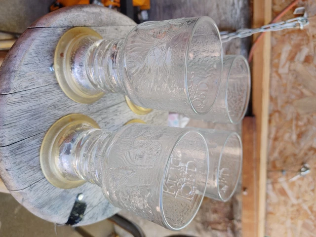 2001 Lord of the Rings Goblet glasses set of 4 Gamdolf, Frodo, Arwen, Scrioer