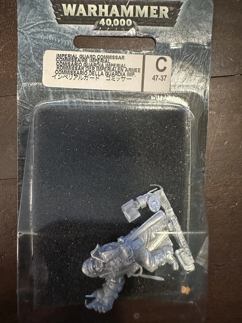 WARHAMMER 40K IMPERIAL Guard Commissar miniature OOP C47-37 NEUF DANS ...