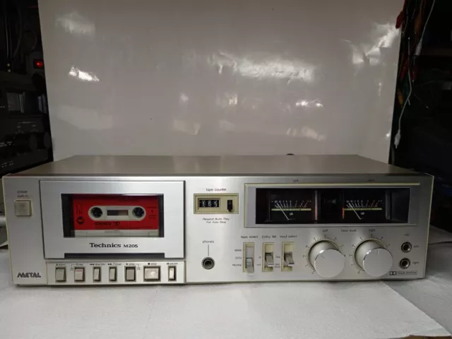 Technics RS M-205  registratore Cassetta Deck  funzionante Vintage