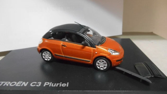 Citroen C3 2003 Pluriel Ochre/Orange Met 1:43 Dealer Norev 3