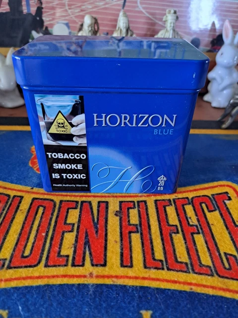 horizon blue tobacco RARE AUSTRALIAN HORIZON BLUE CIGARETTE - TOBACCO TIN/smoko Tin $27.37