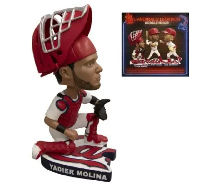Yadier Molina St. Louis Cardinals Connect Bobblehead + EXTRAS