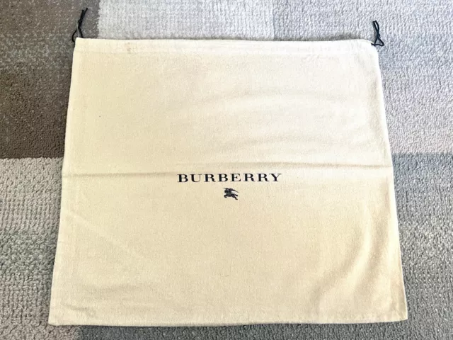 Authentic Burberry Logo Dust Bag Drawstring Travel Storage 18.5x16” Large