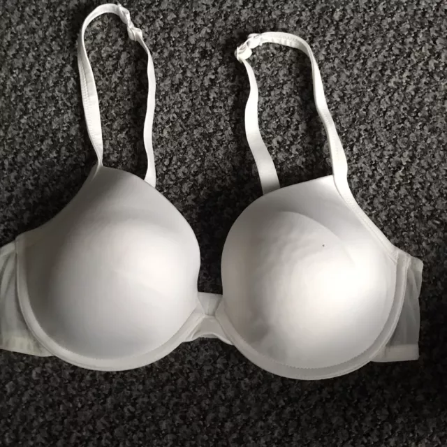 George White Bra Size 36C Chest 36 Cup C Underwire 2 Hook Clasp