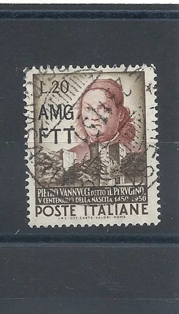 1951 Trieste A Amg-Ftt Piero Vannucci Il Perugino 1 V Used MF14517