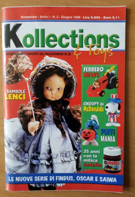 KOLLECTIONS e TOYS N. 2 1999 RIVISTA COLLEZIONISMO 3D SORPRESINE KINDER