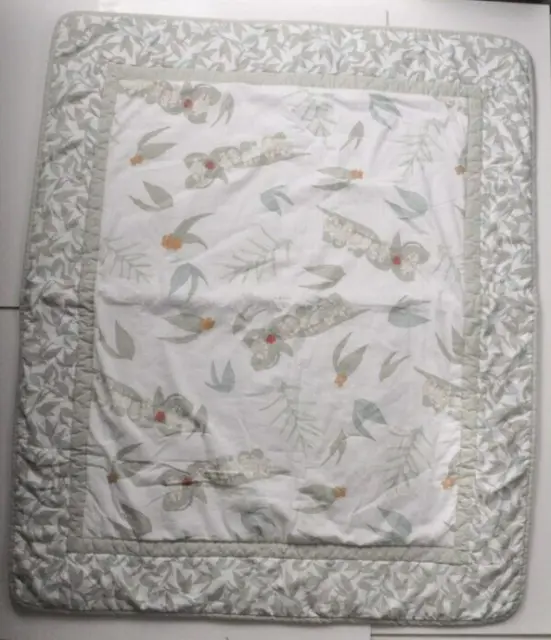 Patchwork Quilted Baby Blanket May Gibbs Gum Nut Babies australiana nursery