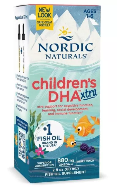 Nordic Naturals Kinder DHA Xtra, 880mg (Beerenstanzer) - 60 ml.