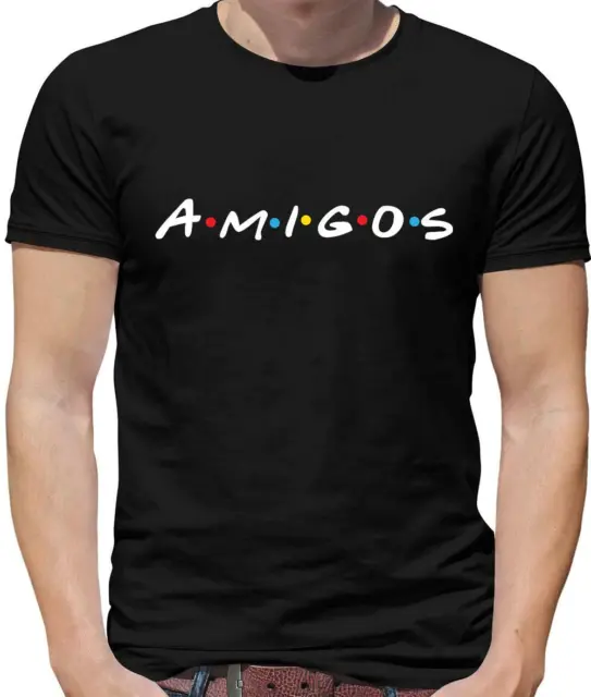 Amigos Mens T-Shirt - TV Show - Rachel - Phoebe - Ross - Joey - Funny