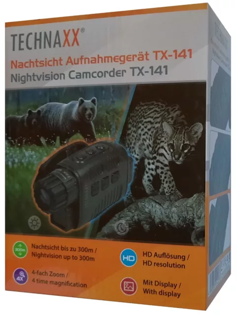 Technaxx Night Vision Überwachung Fernglas Nachtsichtgerät Digitalkamera 4x24mm