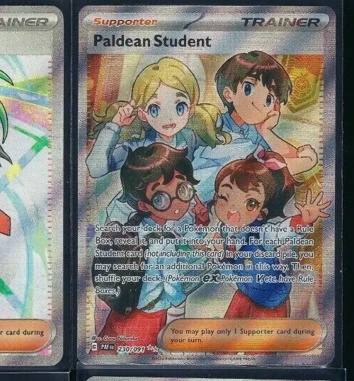 Pokemon Card Paldean Student 230/091 Paldean Fates Trainer Ultra Rare