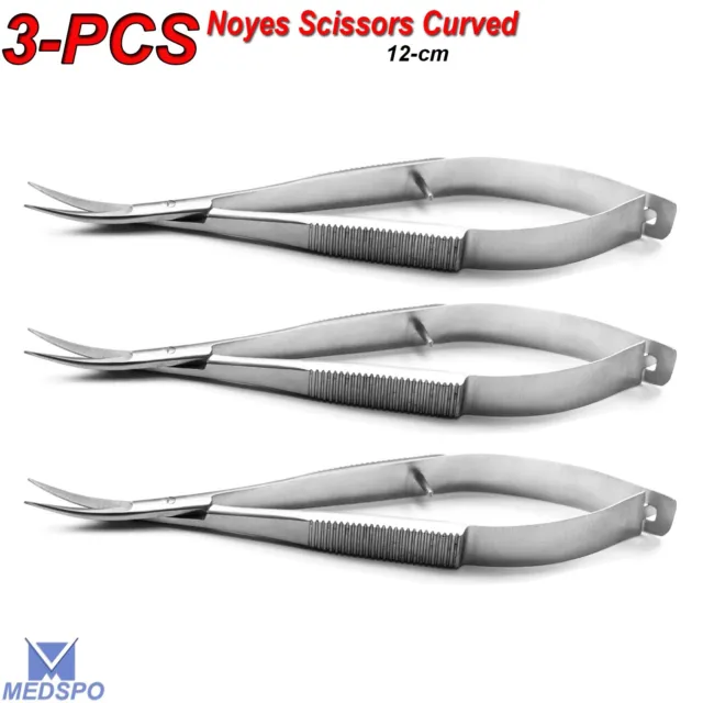 Surgical Microsurgery Iris Curved Noyes Spring Action Scissor Ophthalmic Tools