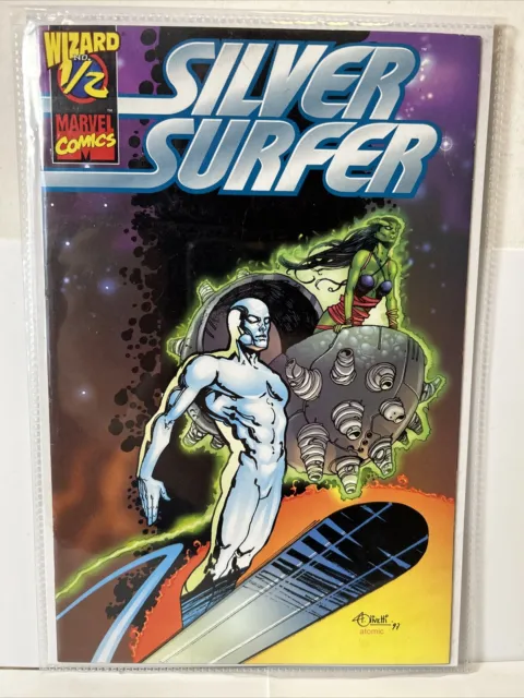 Wizard 1/2 Silver Surfer With COA