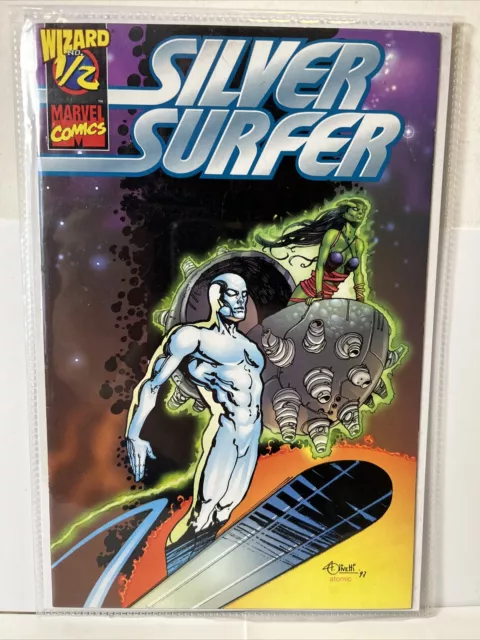 Wizard 1/2 Silver Surfer With COA
