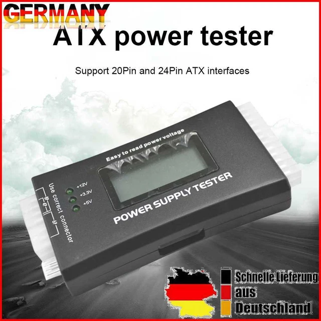 Strumenti diagnostici tester alimentatore digitale lega di alluminio per ATX BTX ITX TFX