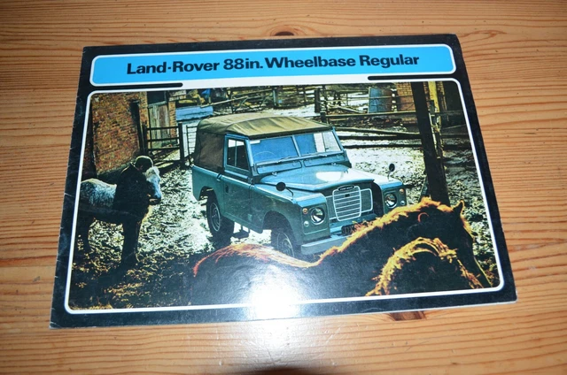 VINTAGE 1971/73 LAND Rover 88in. Wheelbase Regular brochure No. 811 £25 ...
