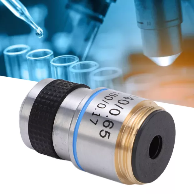 (/0.65)Biological Microscope Lens Achromatic Objective Lens High Definition