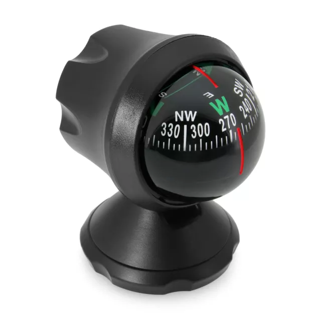 Pocket Compass Mini Ball Dash Dashboard Car Mount Navigation Camp Hiking Compass