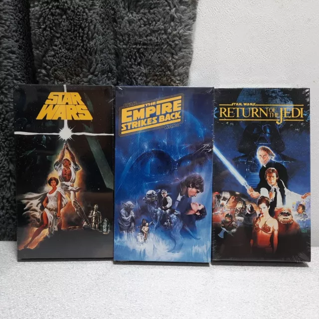 1992 SEALED Watermark- Star Wars  Empire Strikes Back, Return Of Jedi- VHS