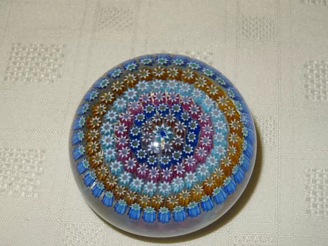 Poids à papier à collectionner années 1970 verre du Perthshire Millefiori #3