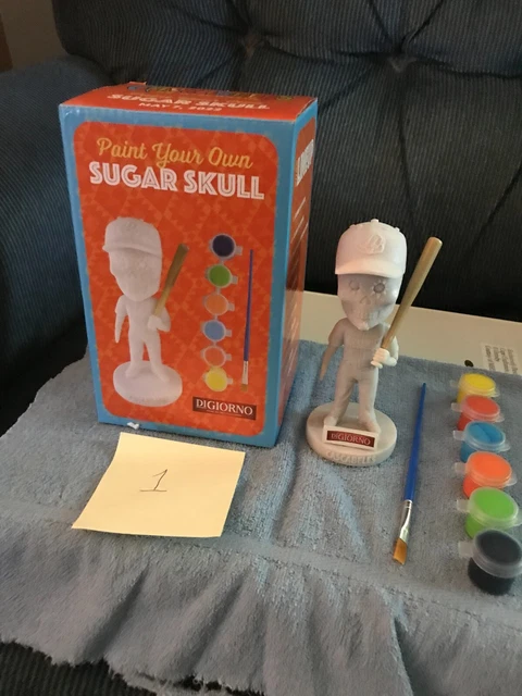 Wisconsin Timber Rattler Sugar Skull Bobblehead (paint yourself, paint incl.)