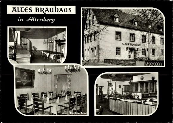 Ak Altenberg Odenthal Bergisches Land, Altes Brauhaus, Theke,... - 3978373
