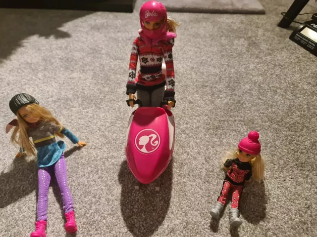 Barbie sisters snow top fun set