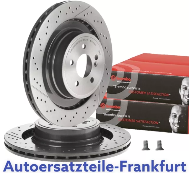 2x BREMBO Bremsscheiben HINTEN MERCEDES-BENZ 63 AMG W212 S212 CLS C218 X218 C204