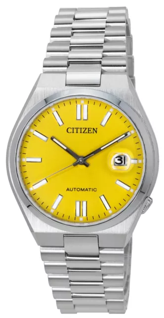 Citizen Tsuyosa Stainless Steel Yellow Dial Automatic NJ0150-81Z 50M Mens Watch