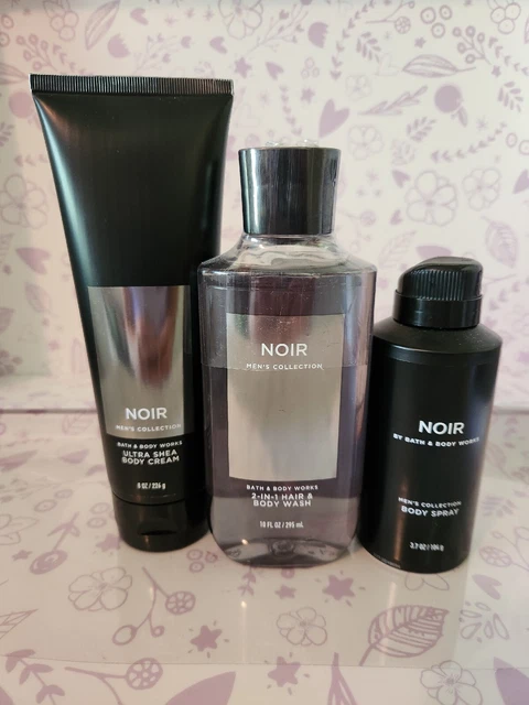 Bath & Body Works Men's NOIR  ~ Cream  2 in 1 Wash & Body Spray ~ NEW