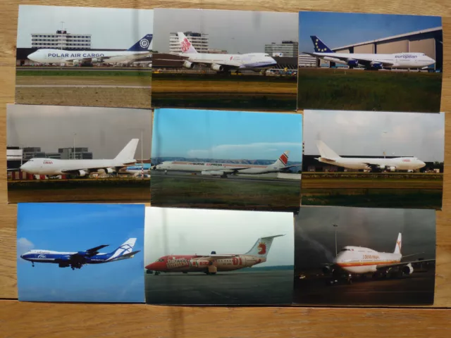 9 PHOTOS OF various airliners, Different types and airlines ( 76.C84 £1 ...
