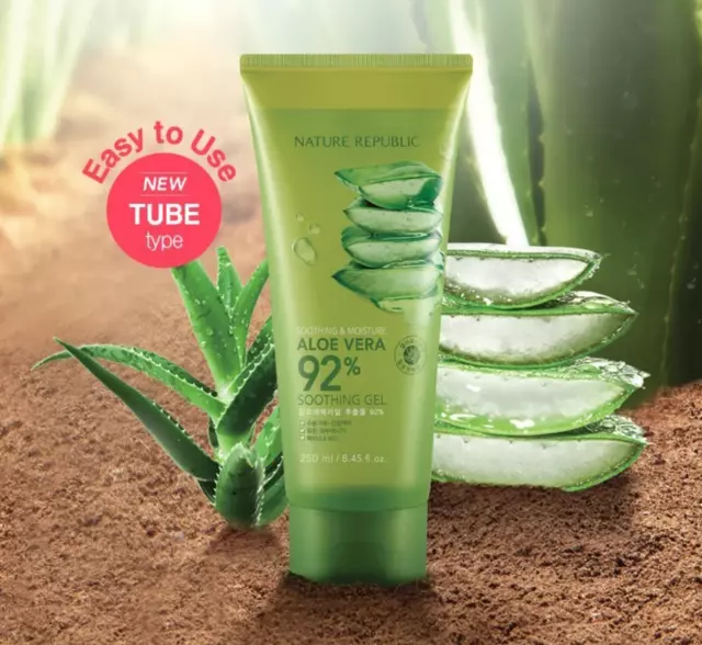 NATURE REPUBLIC Soothing & Moisture Aloe Vera 92% Soothing Gel Tube 250ml