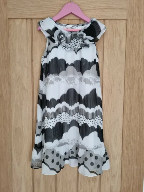 Gorgeous Black And White Girls Dress From H&M lable Cut Out I Think Age 5