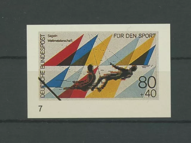 BRD POSTDIENST ENTWURF 1310 SPORT 1987 SEGEL-WM SAILING SCHIFF ESSAY DRAFT h5355