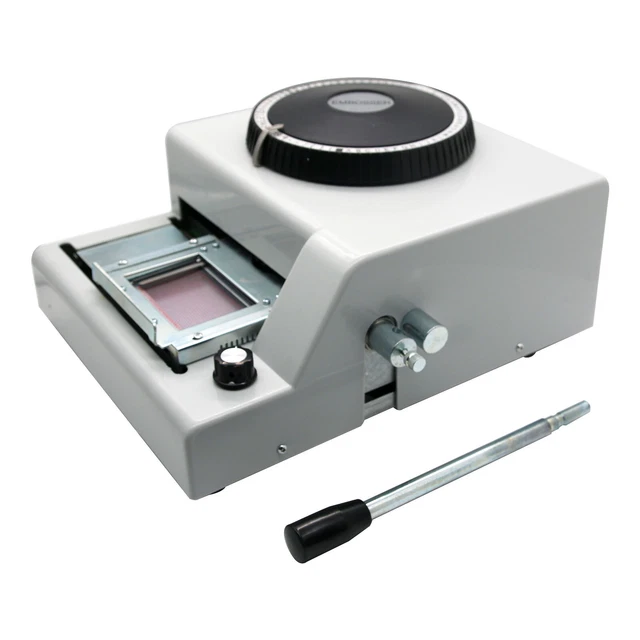 Manual Embosser Machine for PVC Gift Card Credit ID VIP Stamping Embossing