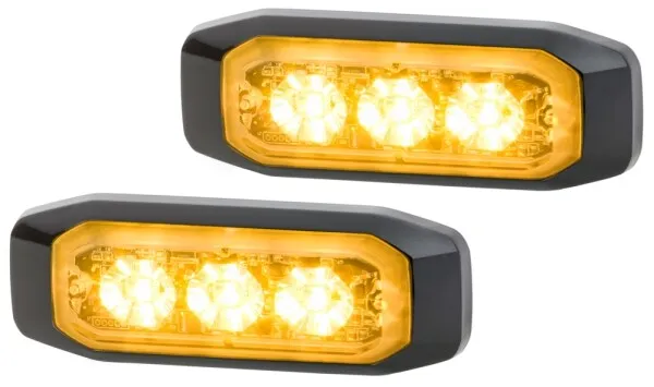Hella LED-Strobe-type Beacon - BST-Slim - 12/24V - Yellow 2XD014563-201